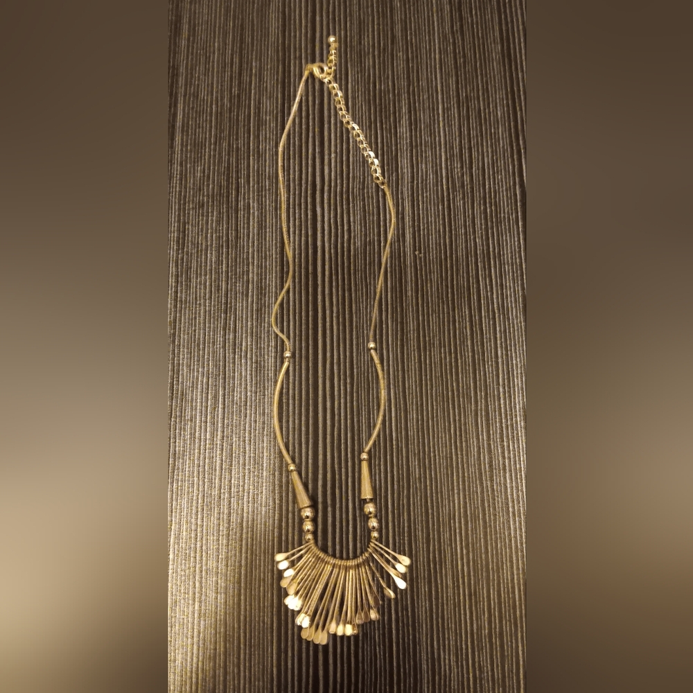Feathery Silver Necklace